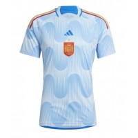 Camisa de time de futebol Espanha Replicas 2º Equipamento Mundo 2022 Manga Curta